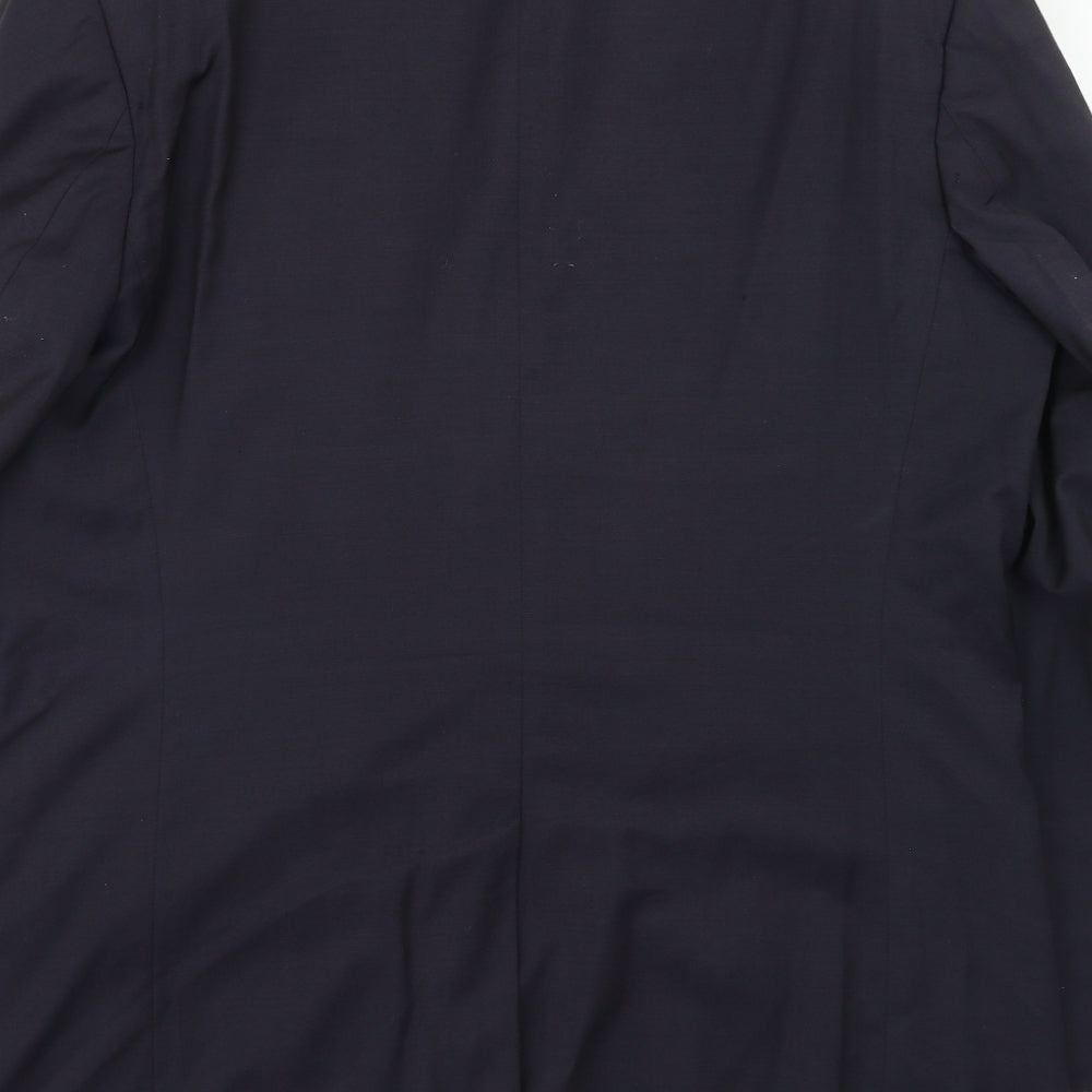 Marks & Spencer Mens Blue Wool Jacket Suit Jacket Size 44 Regular