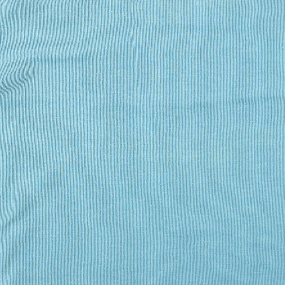 Bonmarché Womens Blue V-Neck Polyester Pullover Jumper Size M