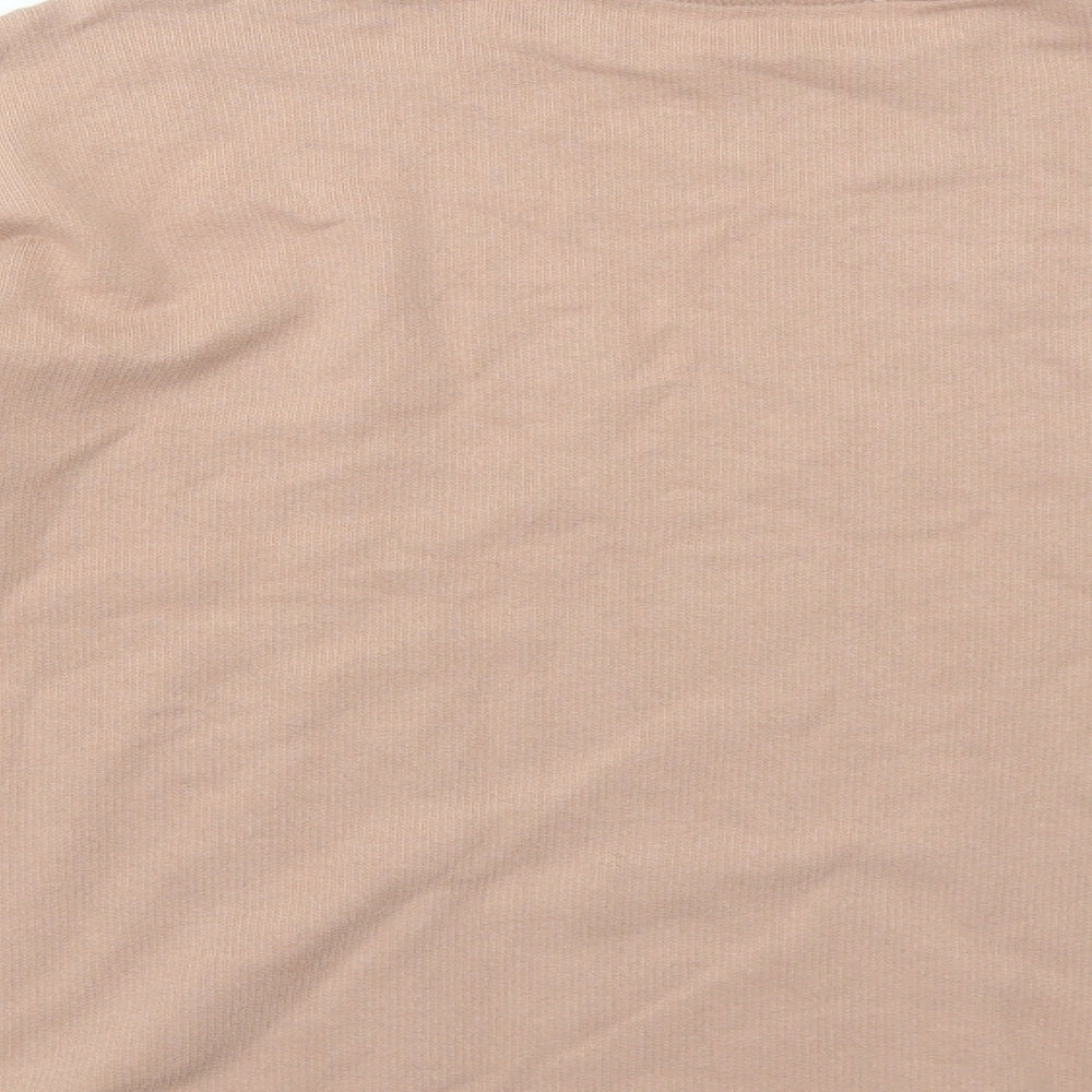 River Island Womens Pink Cotton Pullover Sweatshirt Size S Pullover