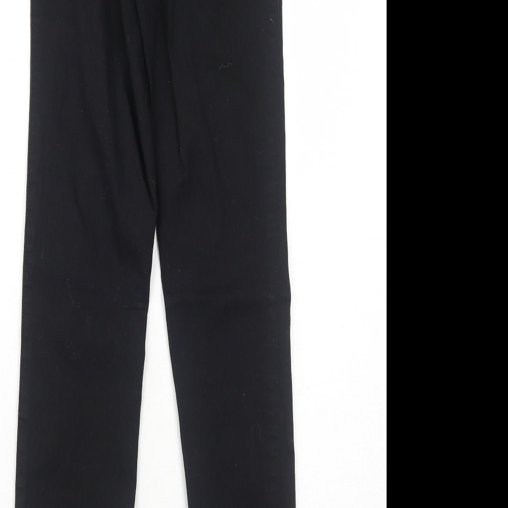 H&M Womens Black Cotton Skinny Jeans Size 4 Regular