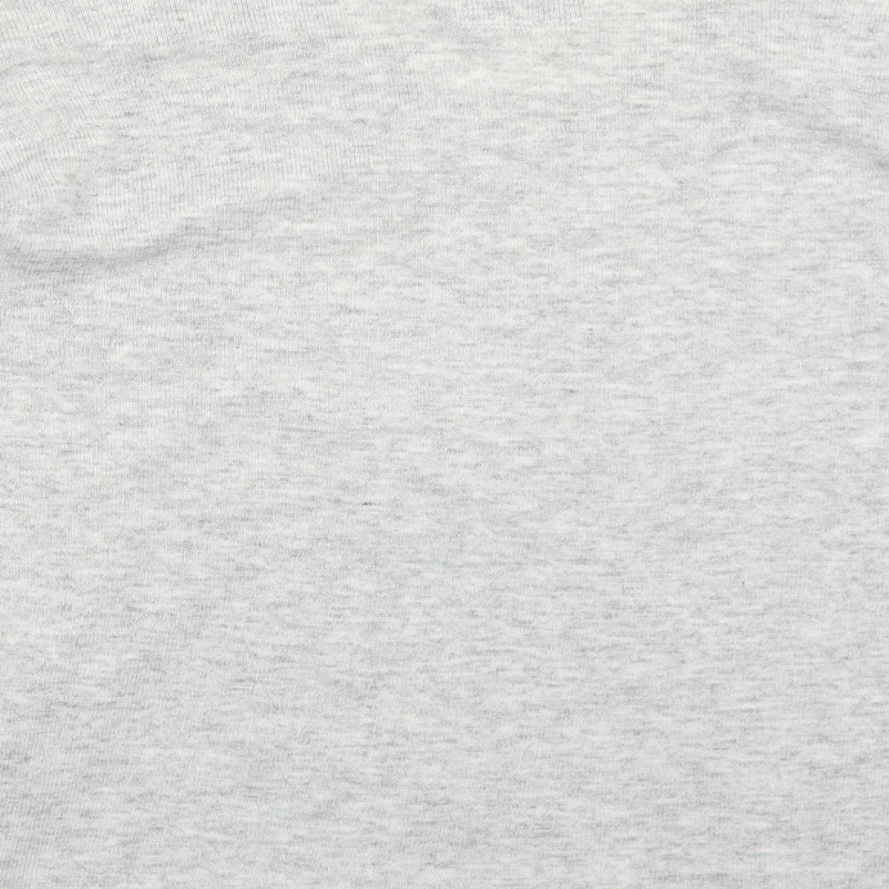 RJR.John Rocha Womens Grey V-Neck Nylon Pullover Jumper Size 8