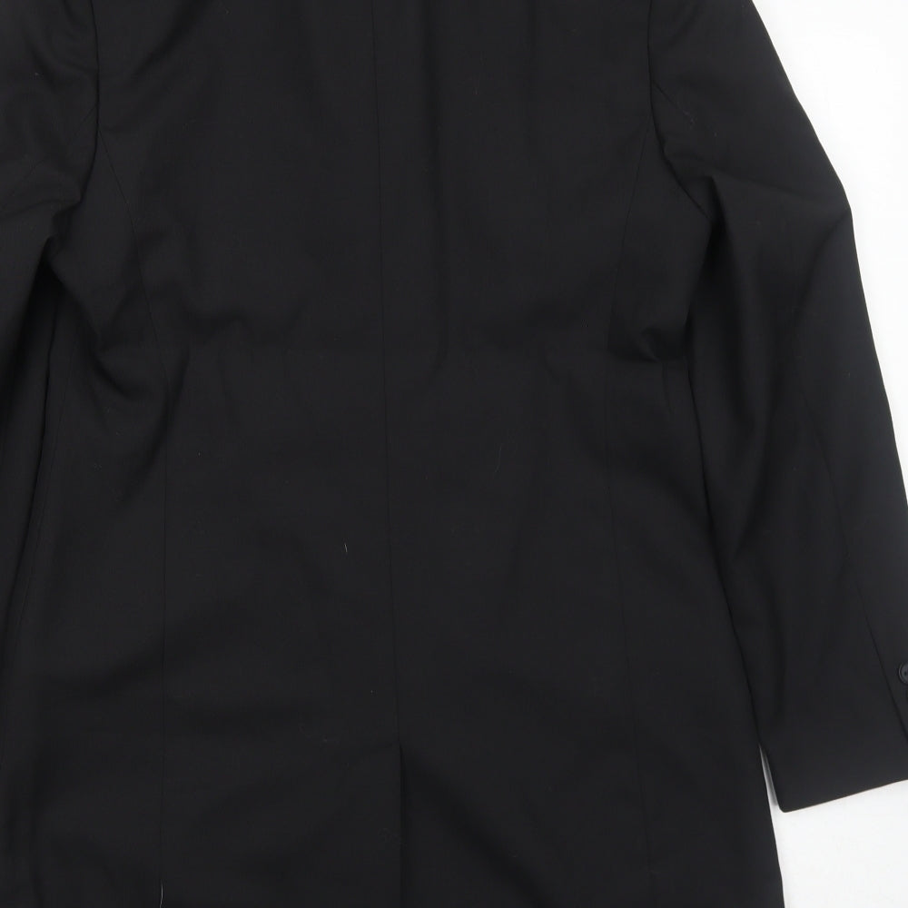 Wadrobes Womens Black Jacket Blazer Size 10 Button