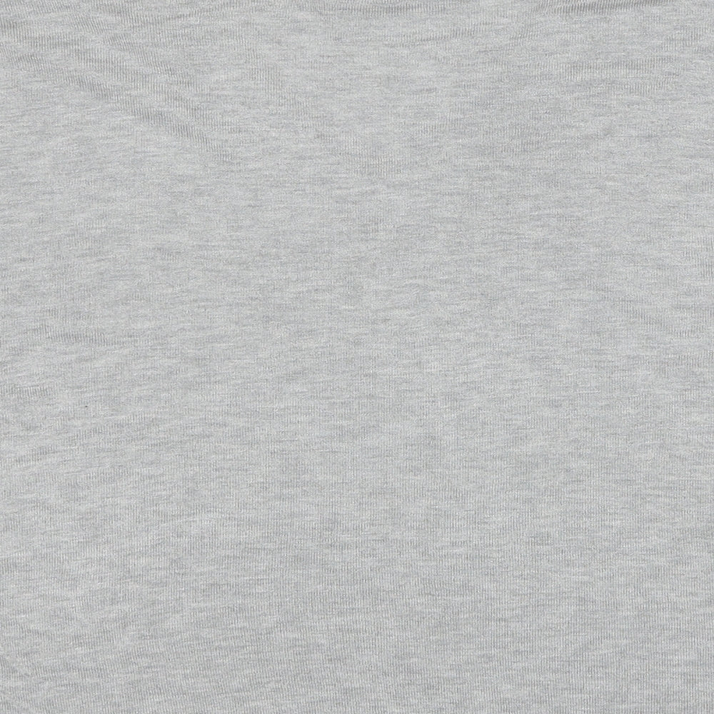 Marks & Spencer Womens Grey V-Neck Acrylic Pullover Jumper Size L