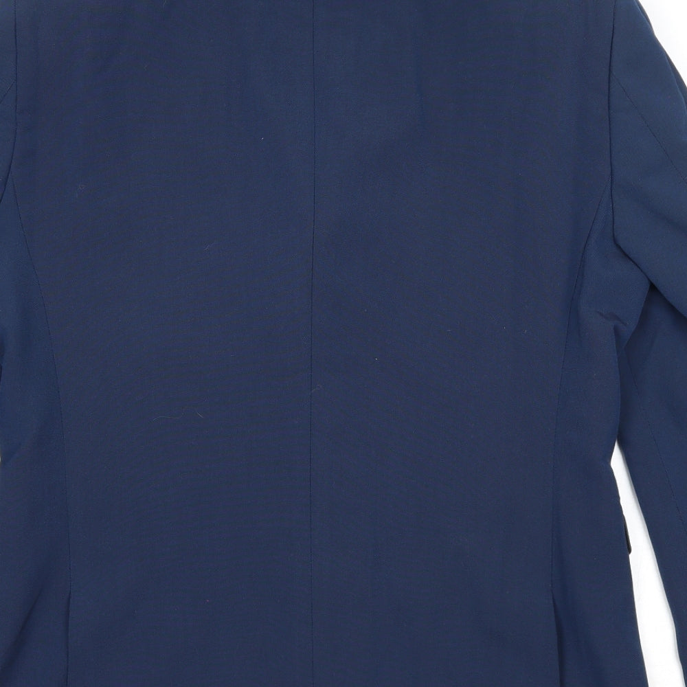 NEXT Mens Blue Polyester Jacket Suit Jacket Size 38 Regular