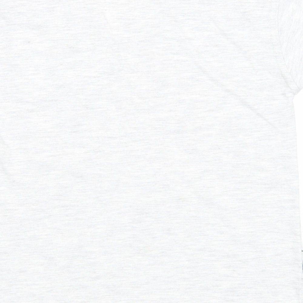 Donnay Boys Grey Polyester Basic T-Shirt Size 5-6 Years V-Neck Pullover