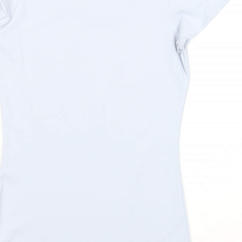 Savida Womens Blue Polyamide Basic T-Shirt Size 6 Round Neck