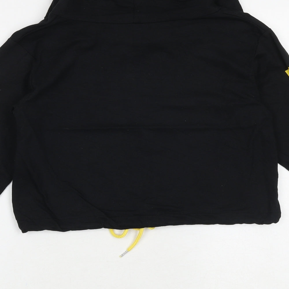 Select Womens Black Cotton Pullover Hoodie Size 6 Pullover - Work It Out