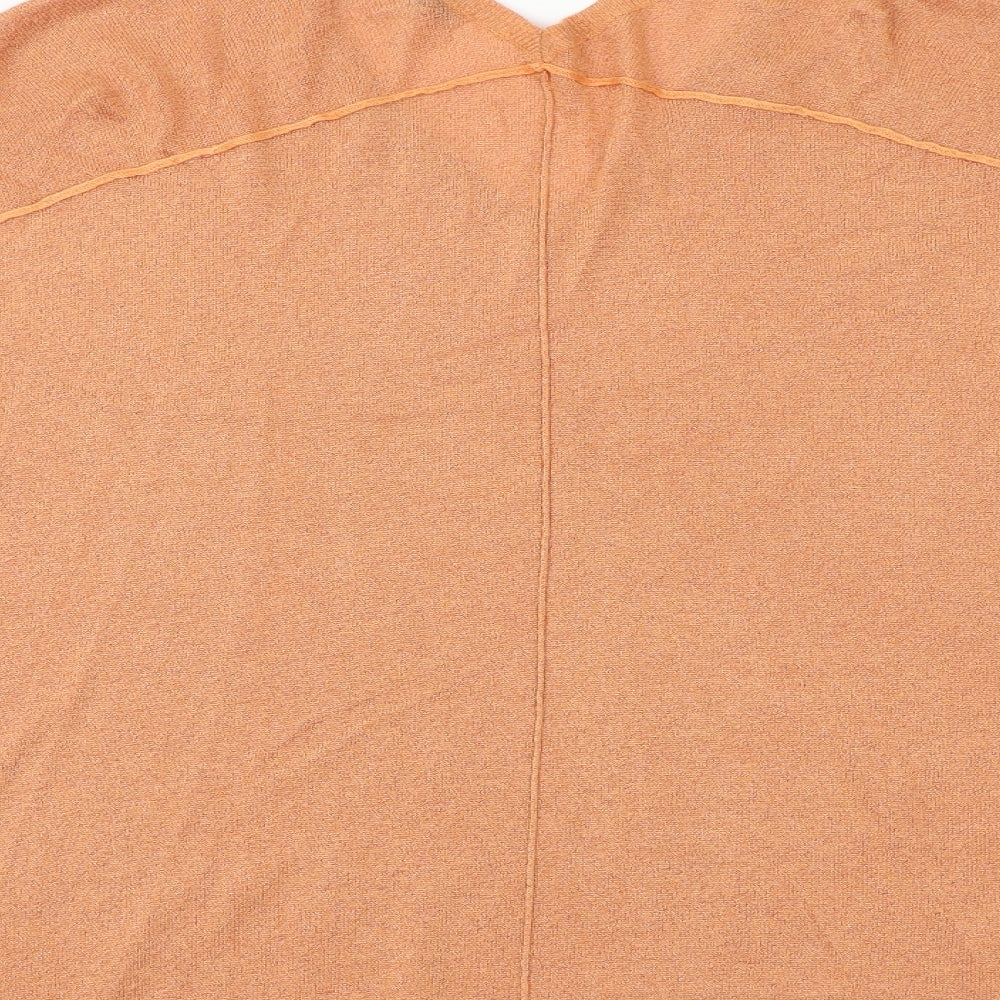 NEXT Womens Orange Viscose Basic Blouse Size XL V-Neck