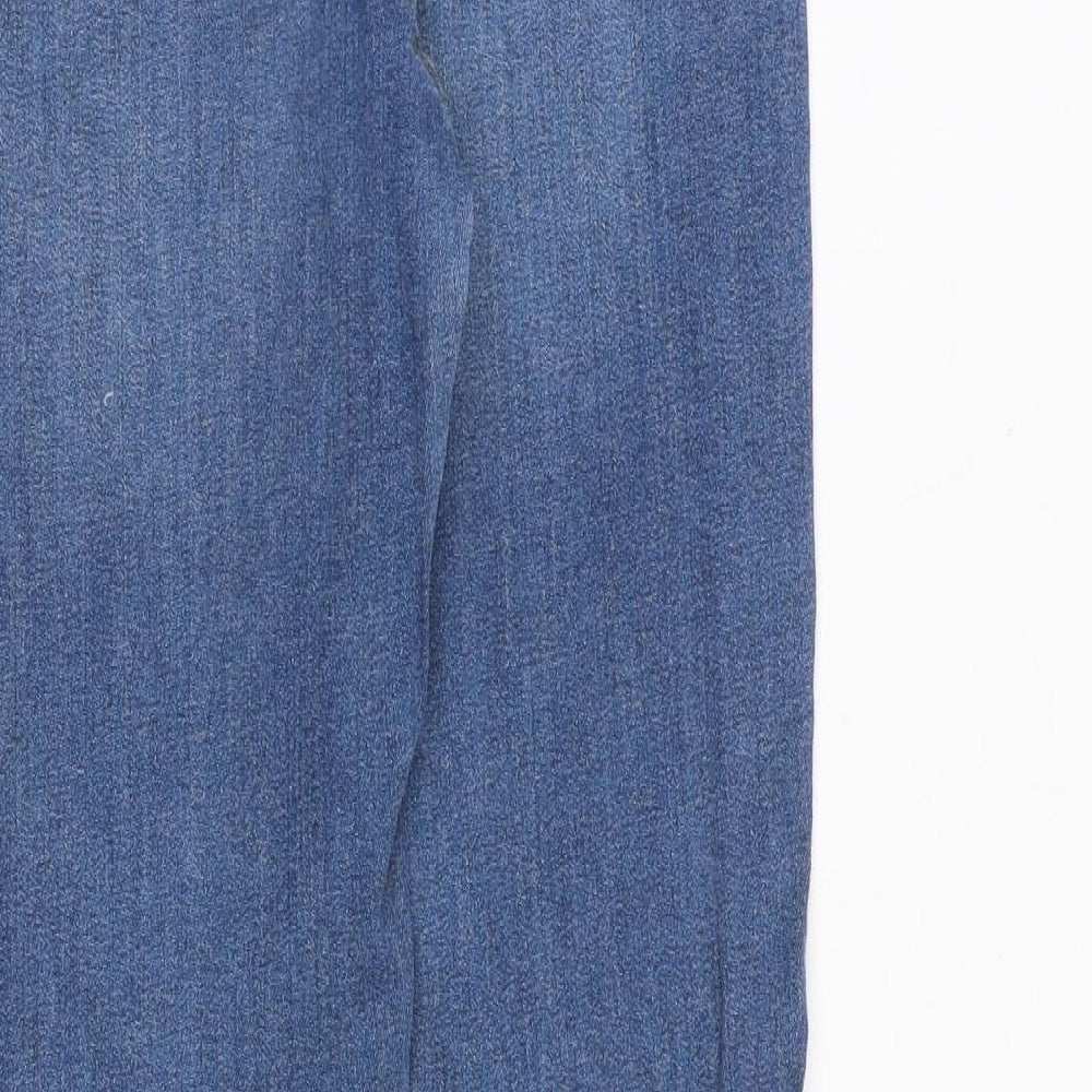 Amisu Womens Blue Polyester Skinny Jeans Size 6 Regular Zip