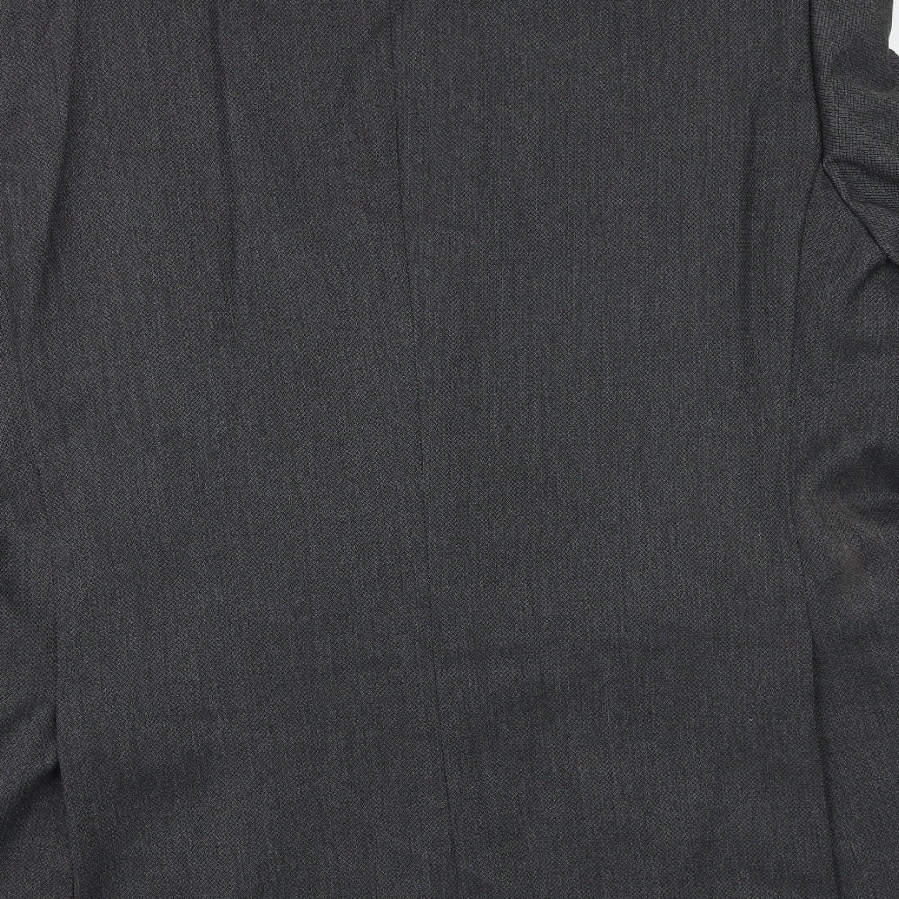 Marks & Spencer Mens Grey Polyester Jacket Suit Jacket Size 46 Regular