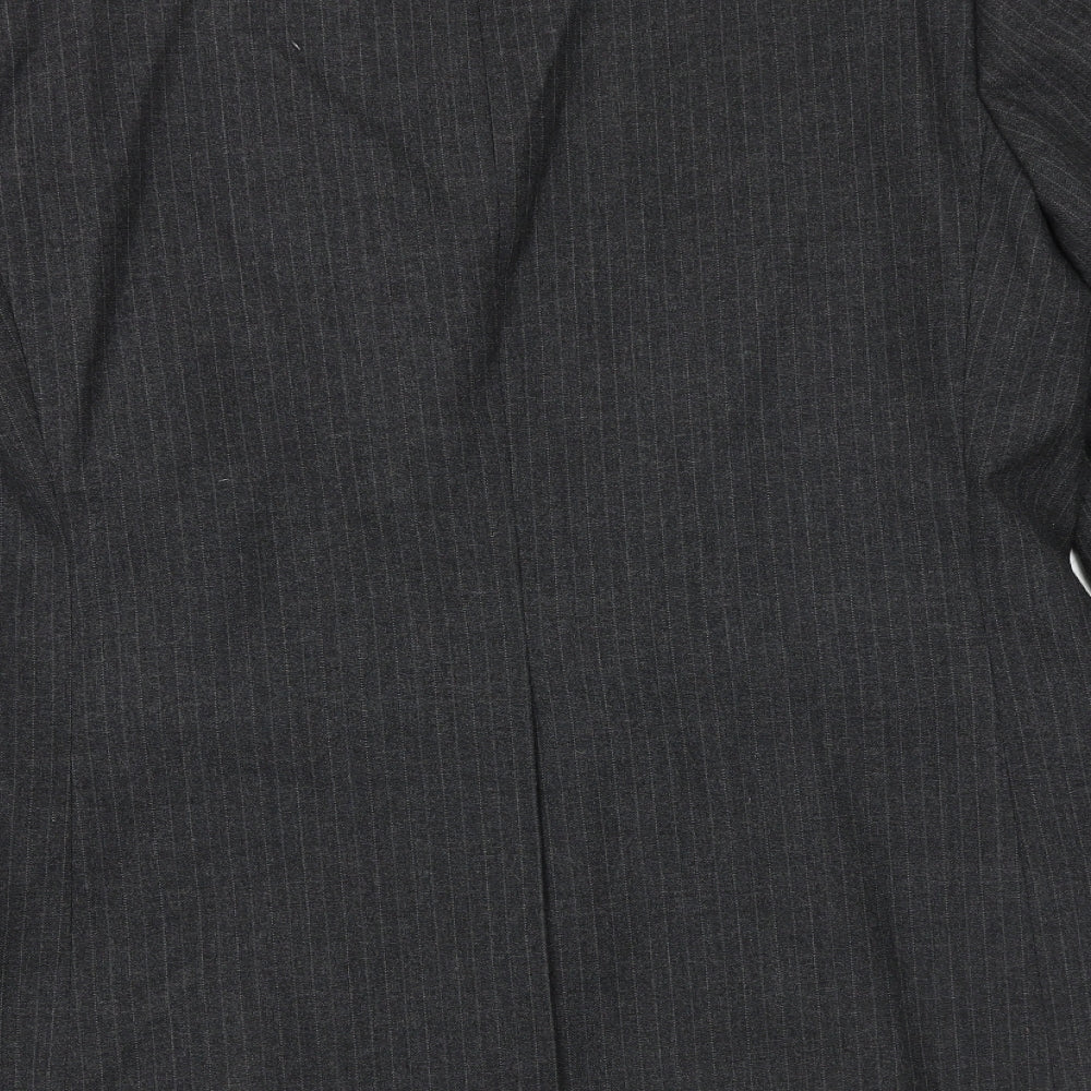 St Michael Mens Grey Polyester Jacket Suit Jacket Size 42 Regular