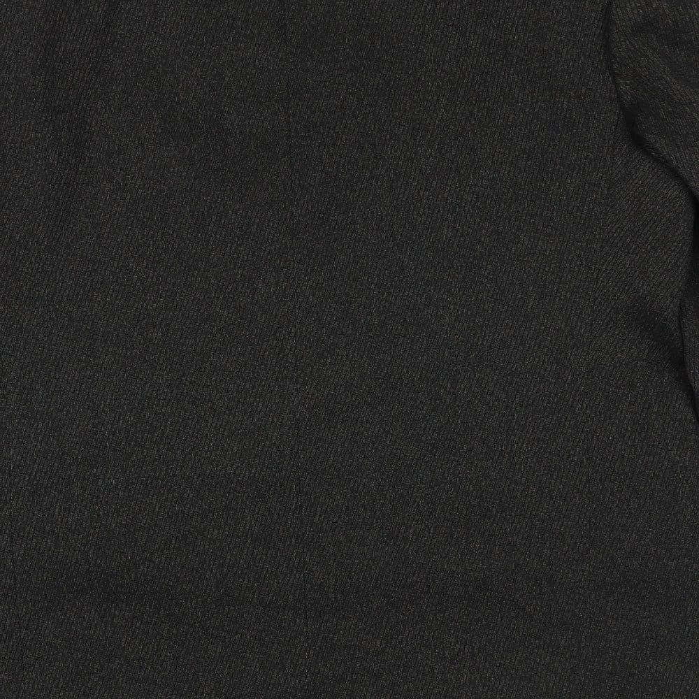 style gizgi Mens Black Polyester Jacket Suit Jacket Size 42 Regular