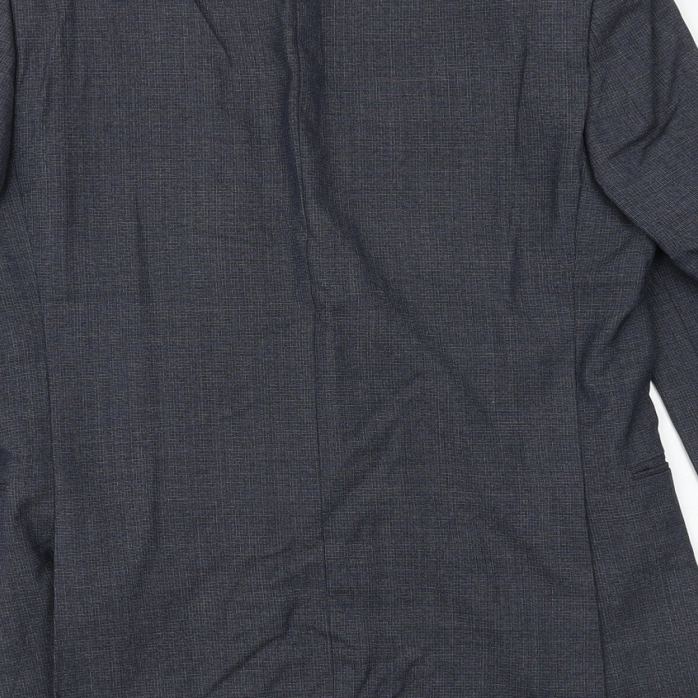Marks & Spencer Mens Grey Wool Jacket Suit Jacket Size 38 Regular