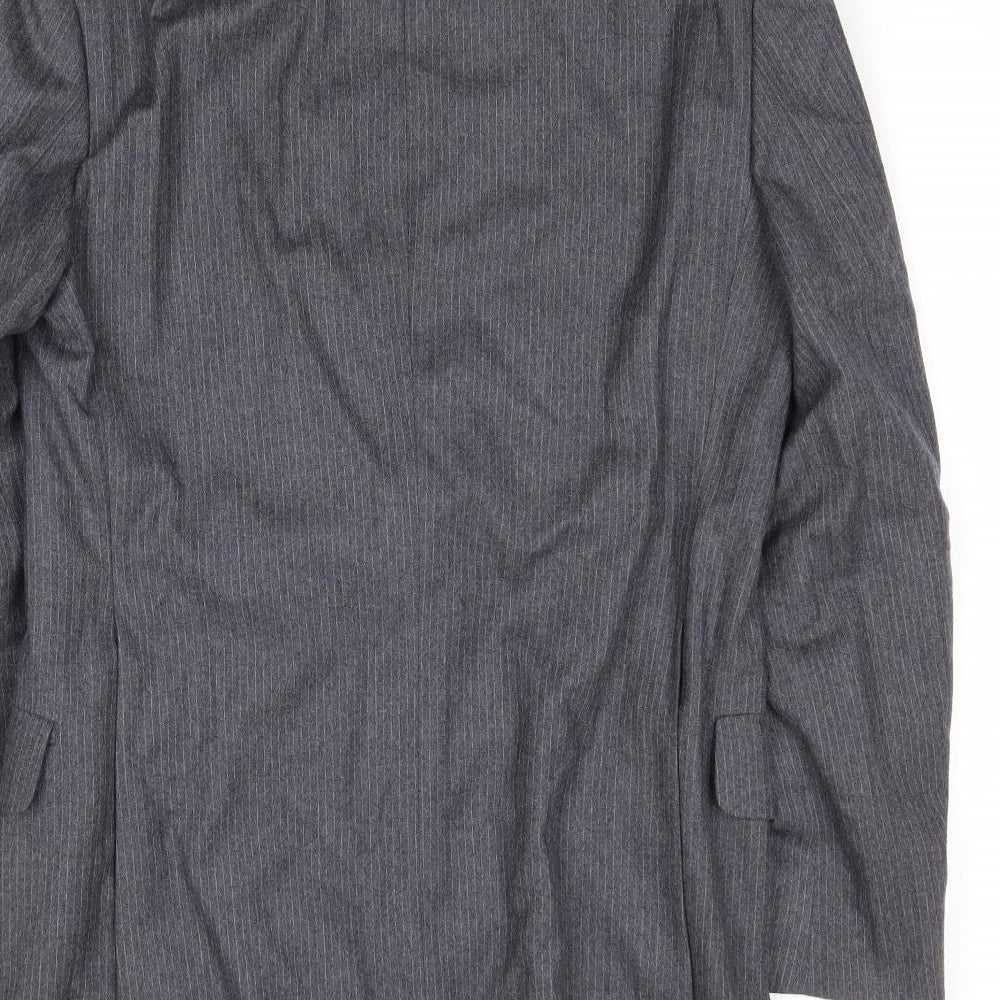 Evans & Wilkins Mens Grey Wool Jacket Suit Jacket Size 36 Regular