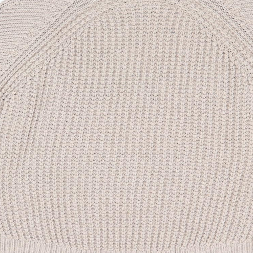 Monsoon Womens Beige Mock Neck Polyester Pullover Jumper Size M