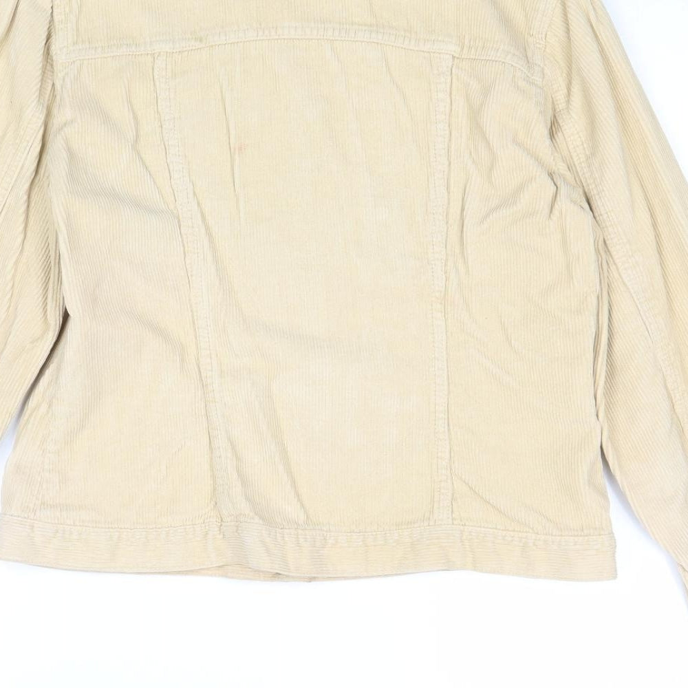 SP & Co Womens Beige Jacket Size M Button