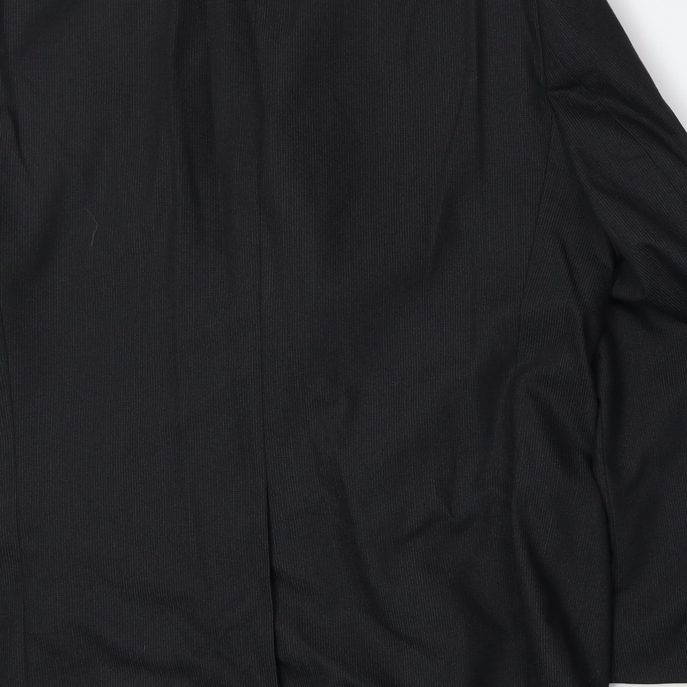 Ciro Citterio Mens Black Polyester Jacket Suit Jacket Size 42 Regular