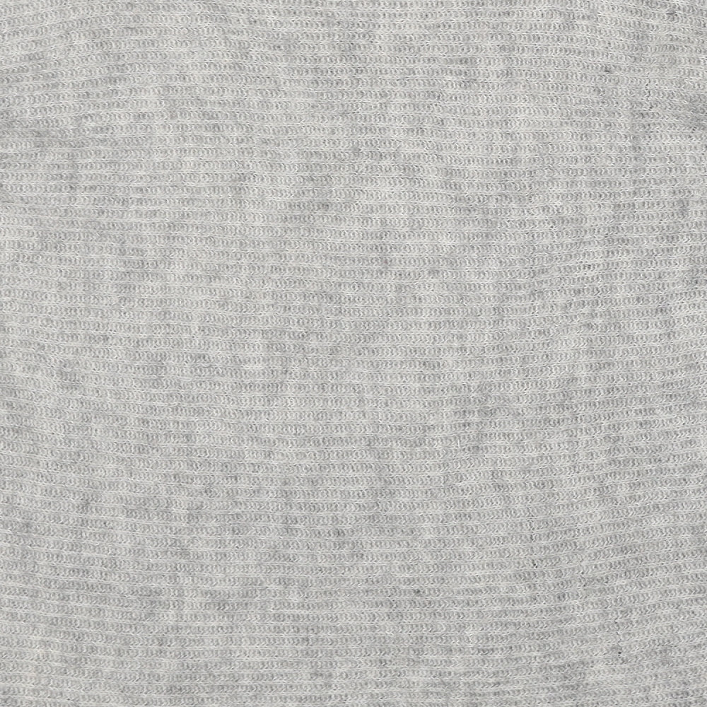 New Look Womens Grey Round Neck Acrylic Pullover Jumper Size S