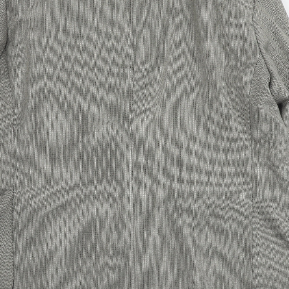 Marks & Spencer Mens Grey Polyester Jacket Suit Jacket Size L Regular