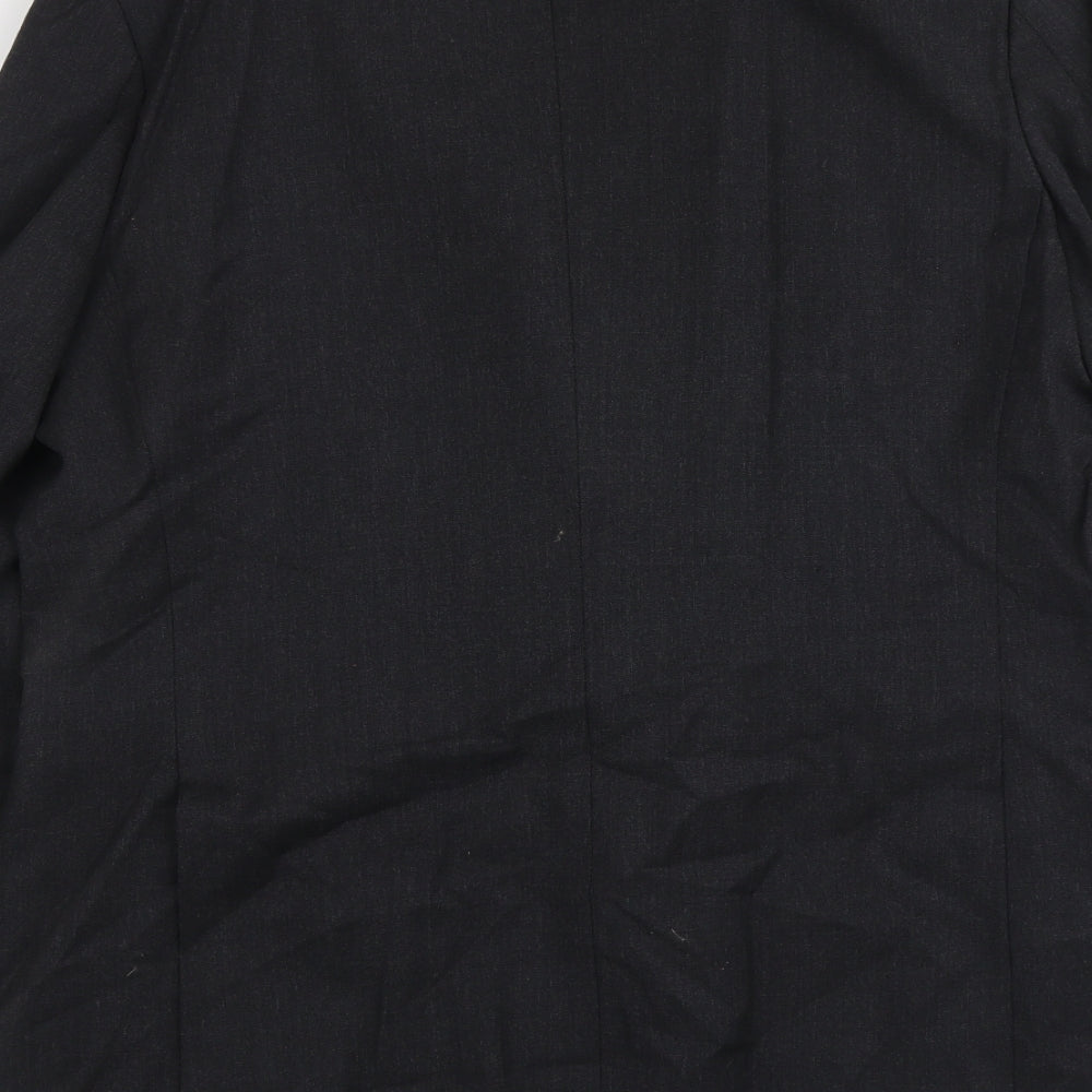 Greenwoods Mens Grey Wool Jacket Suit Jacket Size L Regular