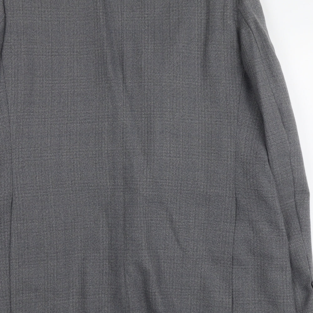 Trevira Mens Grey Polyester Jacket Suit Jacket Size L Regular