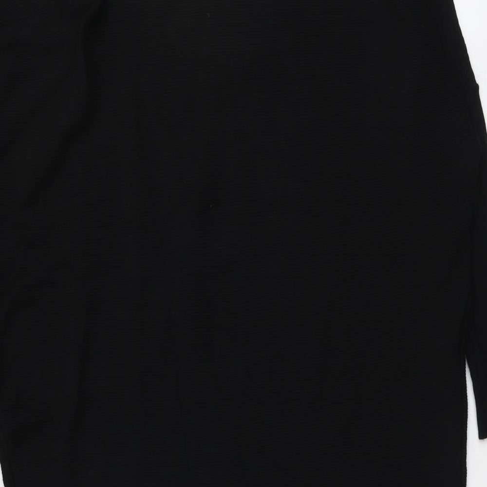 Quiz Womens Black V-Neck Viscose Pullover Jumper Size S