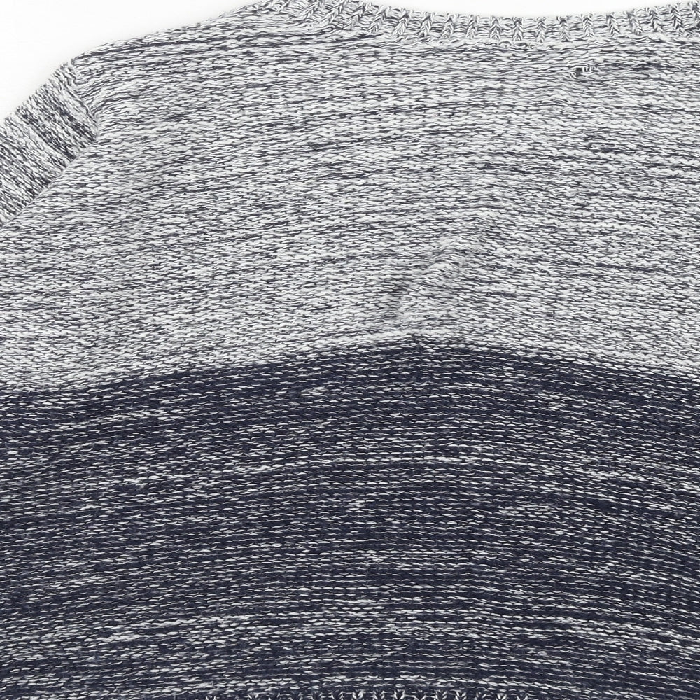 Wallis Womens Blue Round Neck Acrylic Pullover Jumper Size M