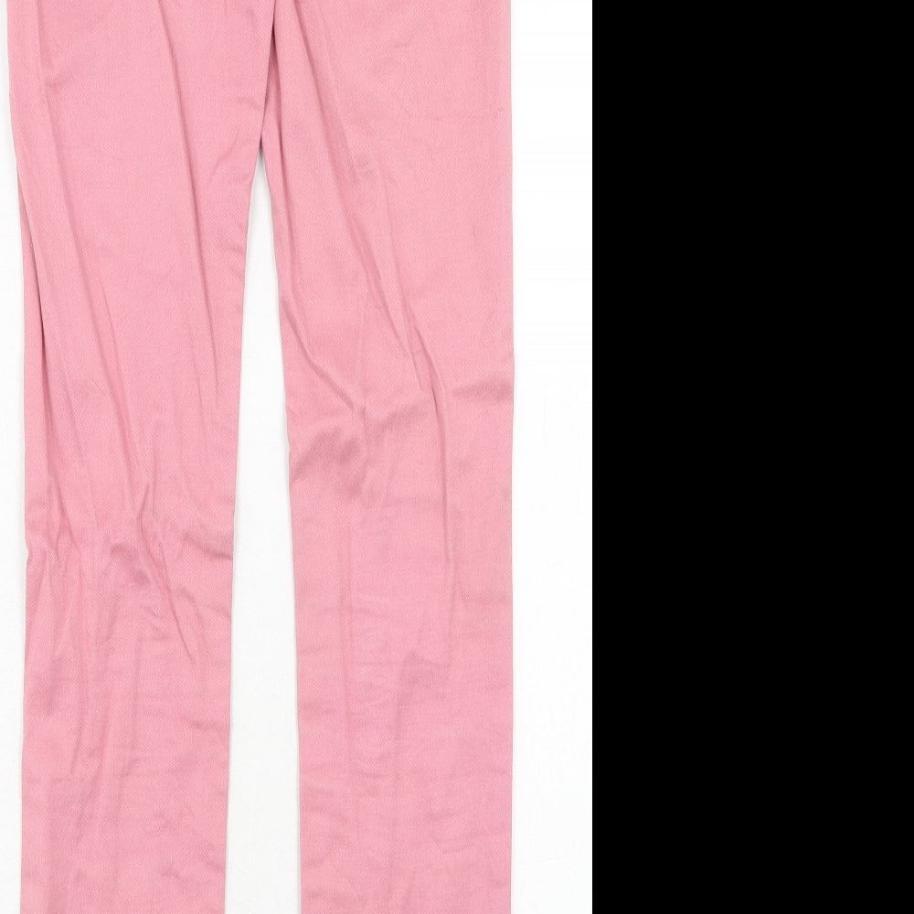 Johnnie B Womens Pink Cotton Straight Jeans Size 26 in Regular Zip