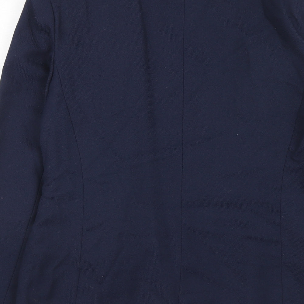 Debenhams Womens Blue Polyester Jacket Suit Jacket Size 10