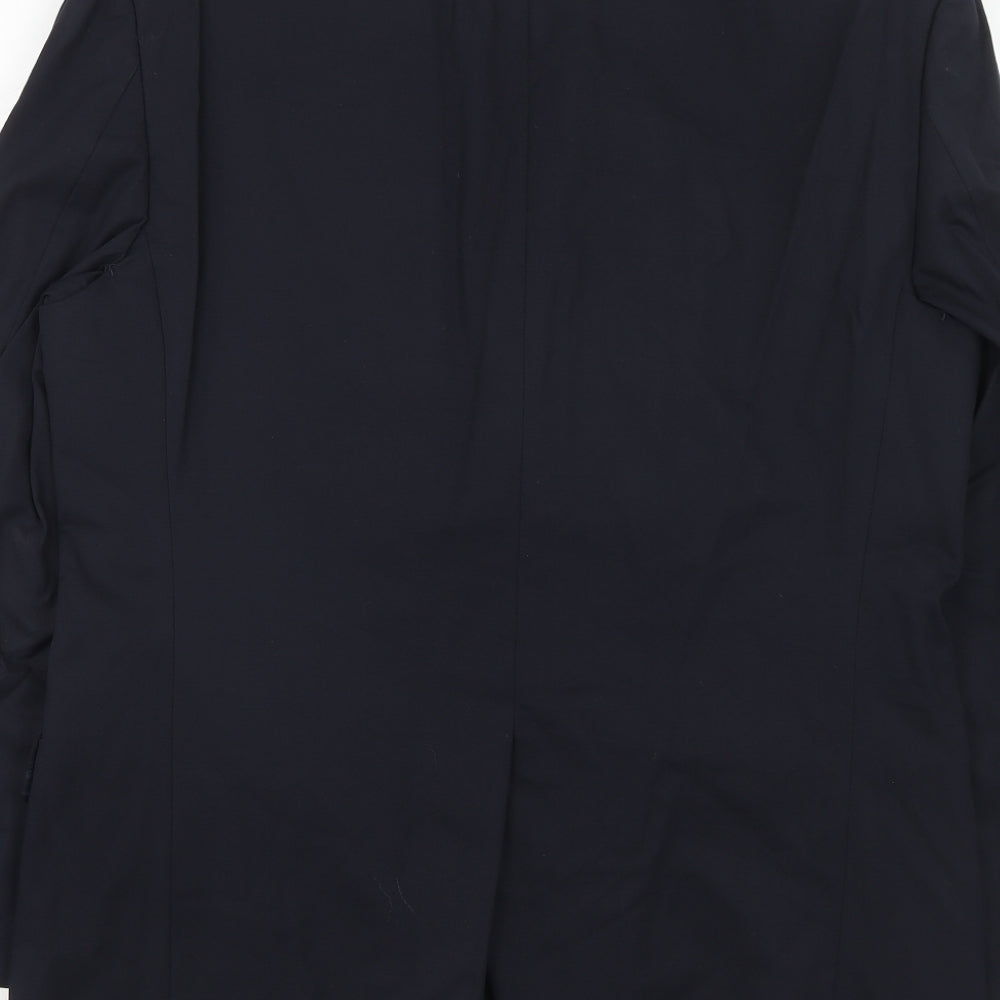 Marks & Spencer Mens Blue Wool Jacket Suit Jacket Size 40 Regular