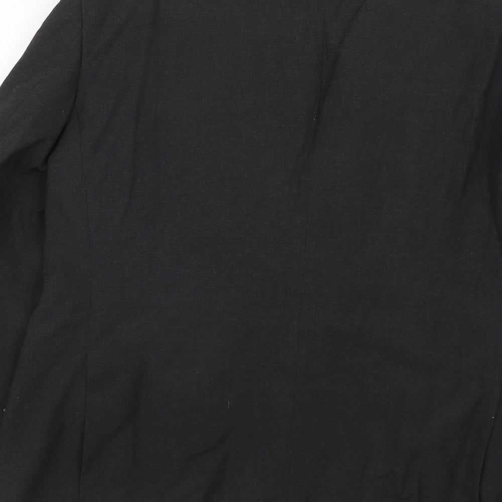 Marks & Spencer Mens Black Polyester Jacket Suit Jacket Size 42 Regular
