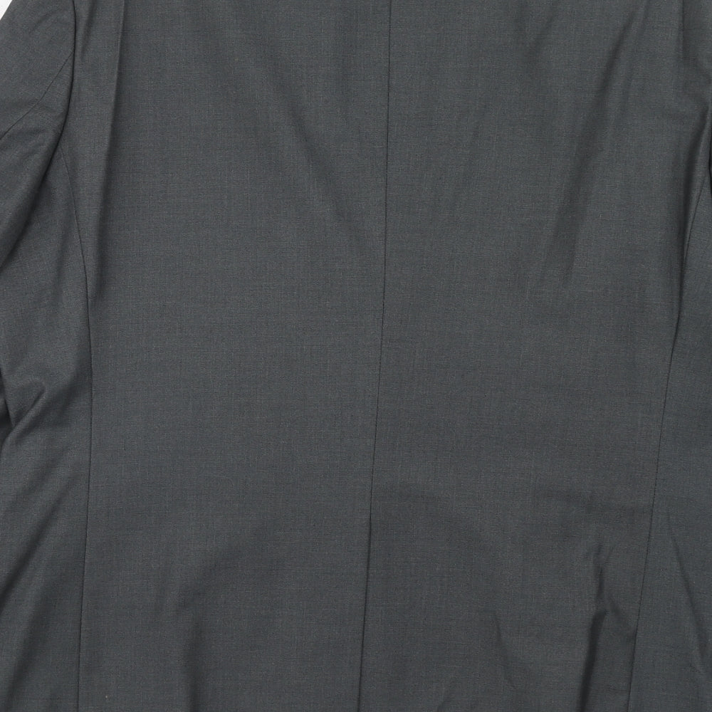 NEXT Mens Grey Polyester Jacket Suit Jacket Size 44 Regular