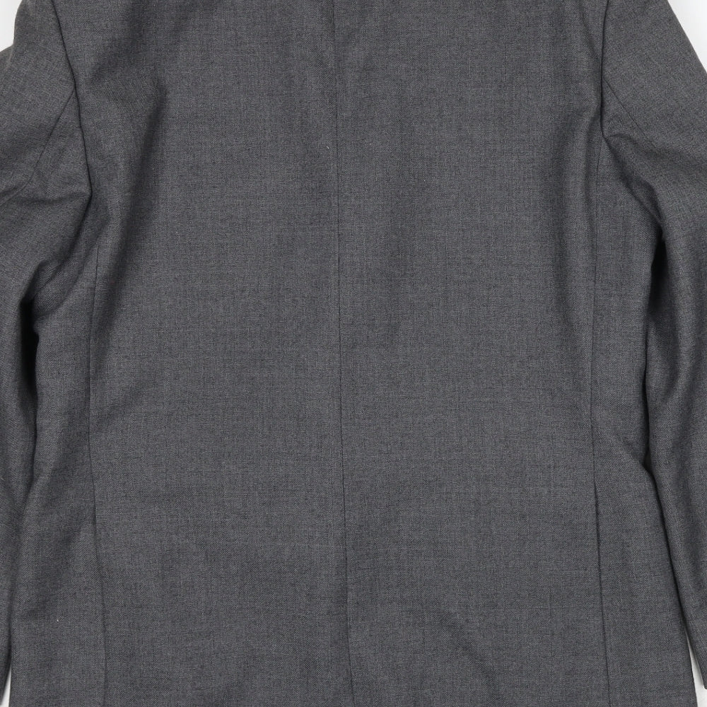 Guards London Mens Grey Wool Jacket Suit Jacket Size 40 Regular