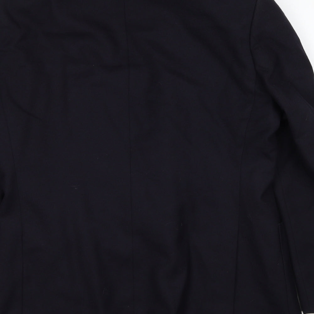 Marks & Spencer Mens Blue Polyester Jacket Suit Jacket Size 40 Regular