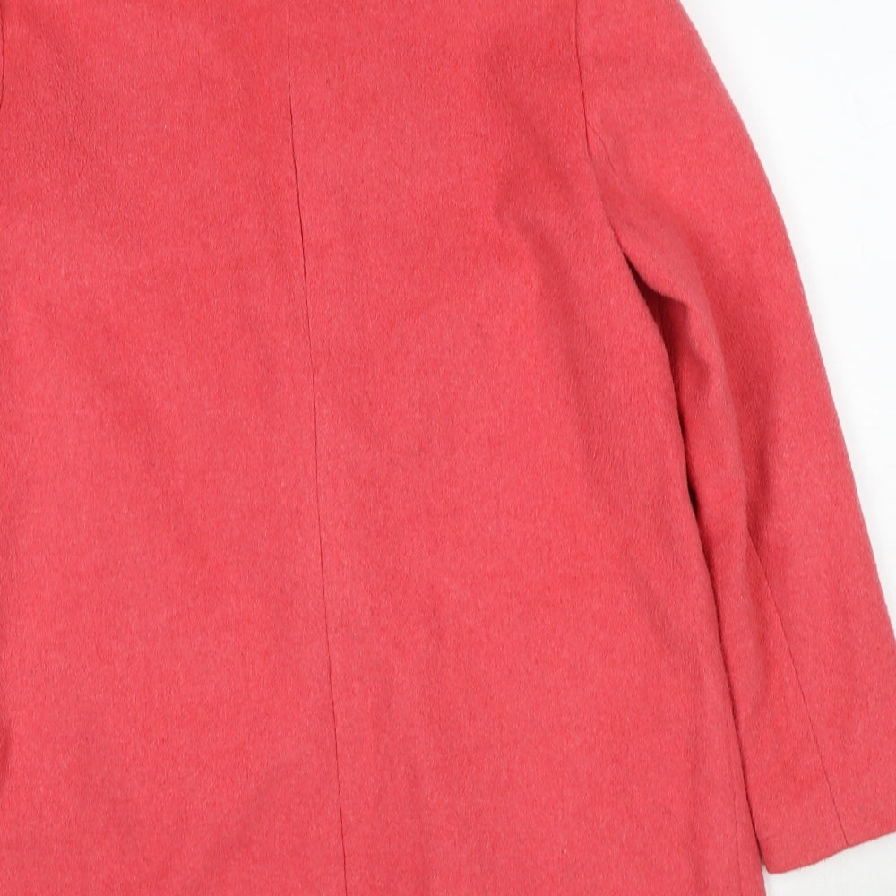 New Look Womens Pink Jacket Size 10 Button