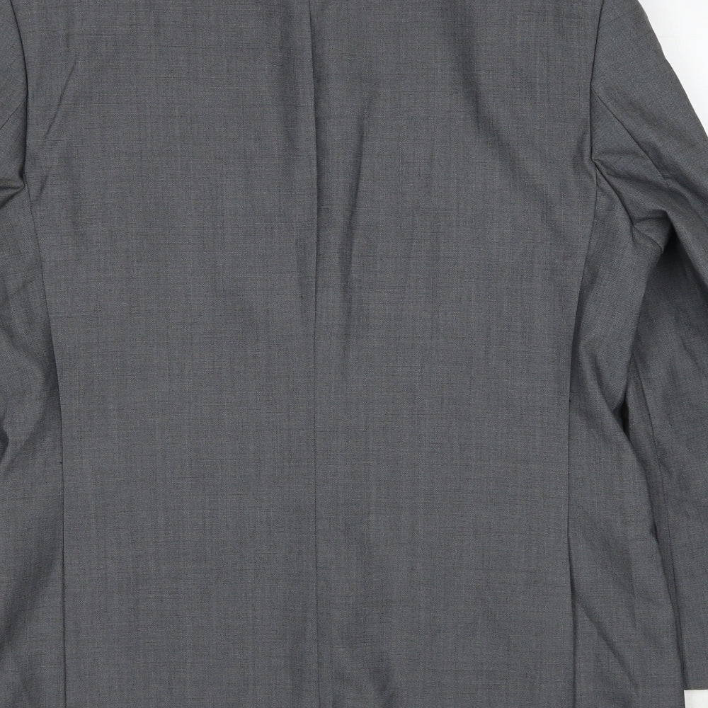 Debenhams Mens Grey Wool Jacket Suit Jacket Size 42 Regular
