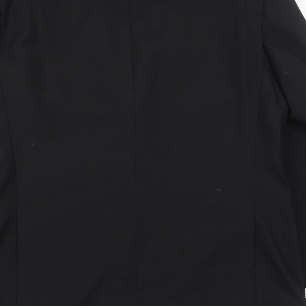 Hawksmoor Mens Black Polyester Jacket Suit Jacket Size 42 Regular