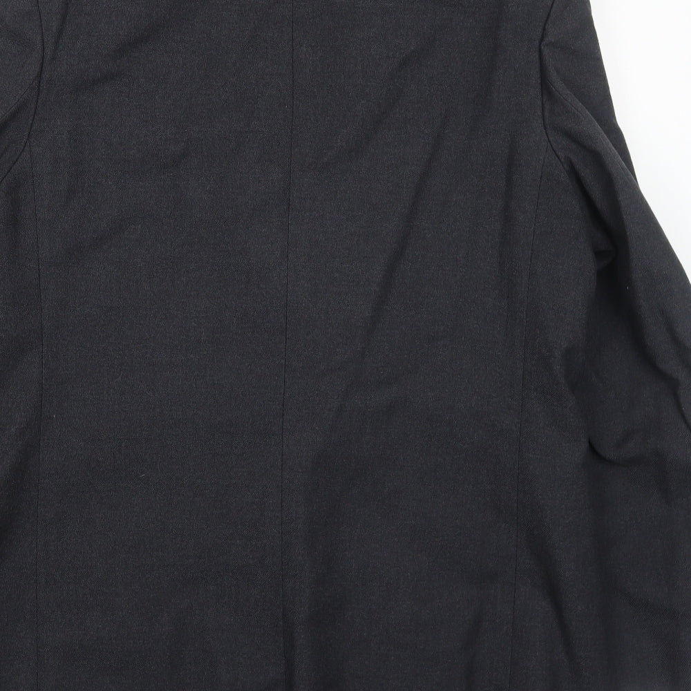 Hodges Mens Grey Wool Jacket Suit Jacket Size 44 Regular