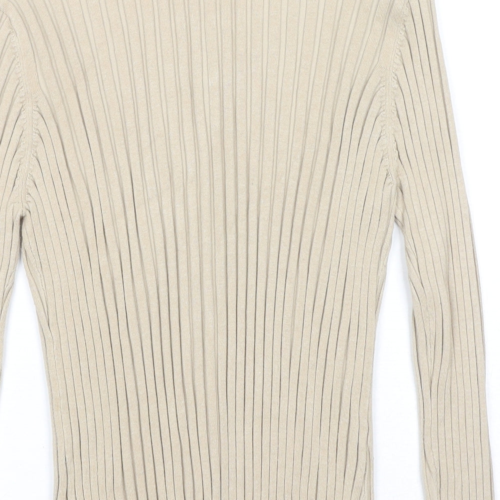 Precis Womens Black Round Neck Viscose Cardigan Jumper Size L