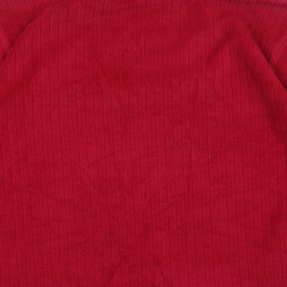 Fornari Womens Pink Polyester Pullover Sweatshirt Size M Zip