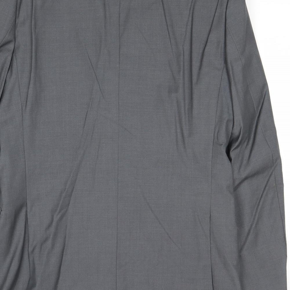 French Connection Mens Grey Polyester Jacket Suit Jacket Size 38 Regular
