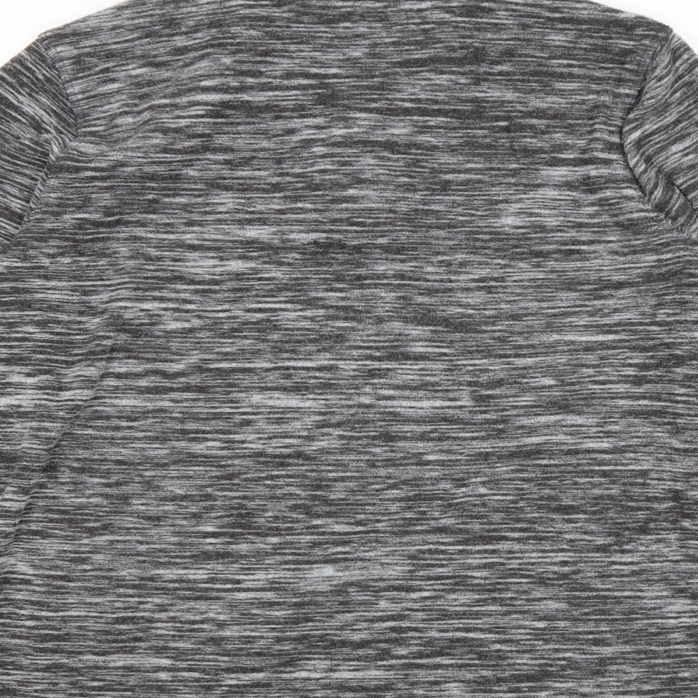 Bonmarché Womens Grey Geometric Jacket Size S Zip