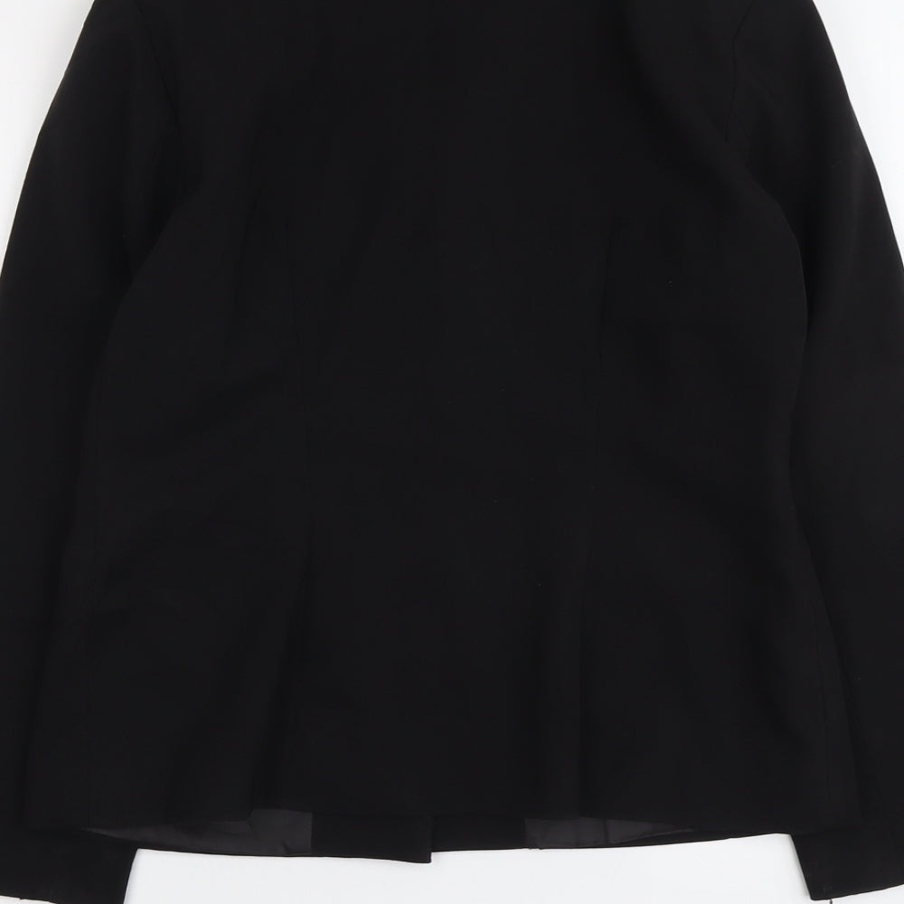 Cortelle Womens Black Polyester Jacket Suit Jacket Size 14