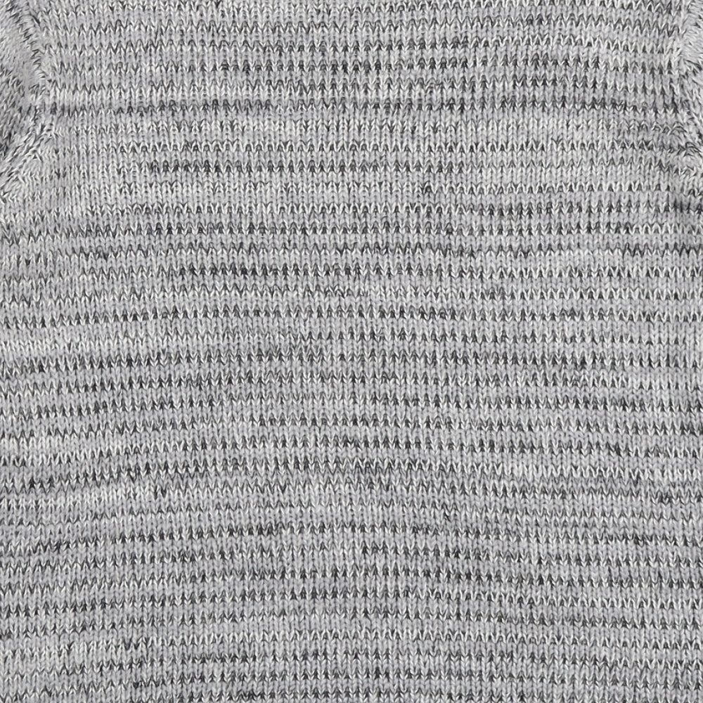 Select Womens Grey Round Neck Acrylic Pullover Jumper Size 12