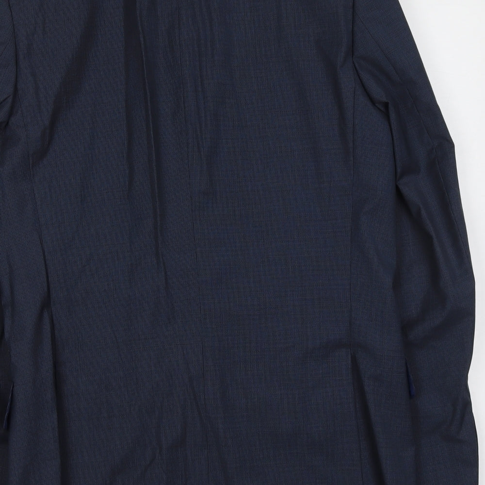 Marks & Spencer Mens Blue Wool Jacket Suit Jacket Size M Regular