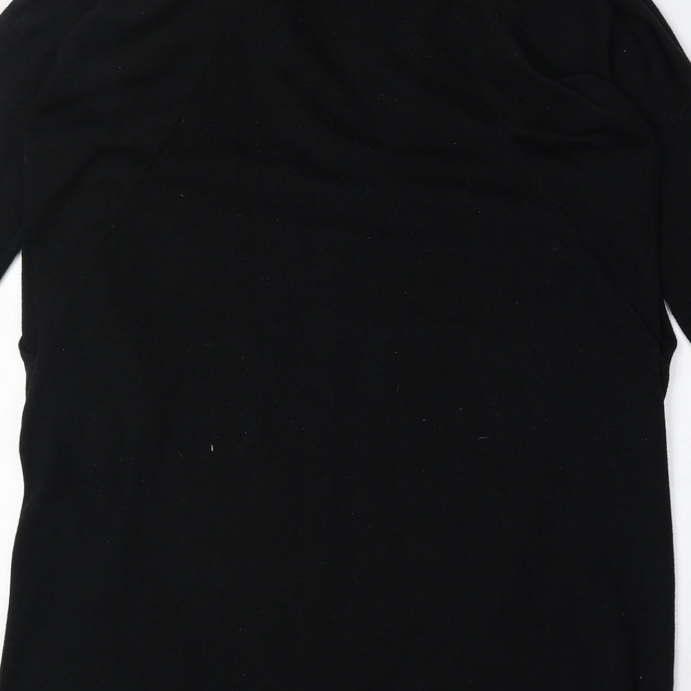 Louche Womens Black V-Neck Polyester Cardigan Jumper Size S - Size S/M