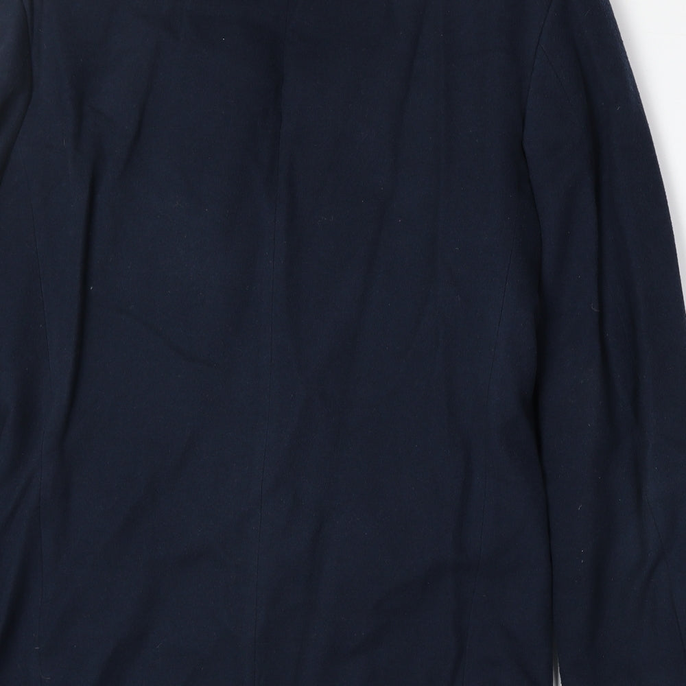 Marks & Spencer Mens Blue Wool Jacket Suit Jacket Size 36 Regular