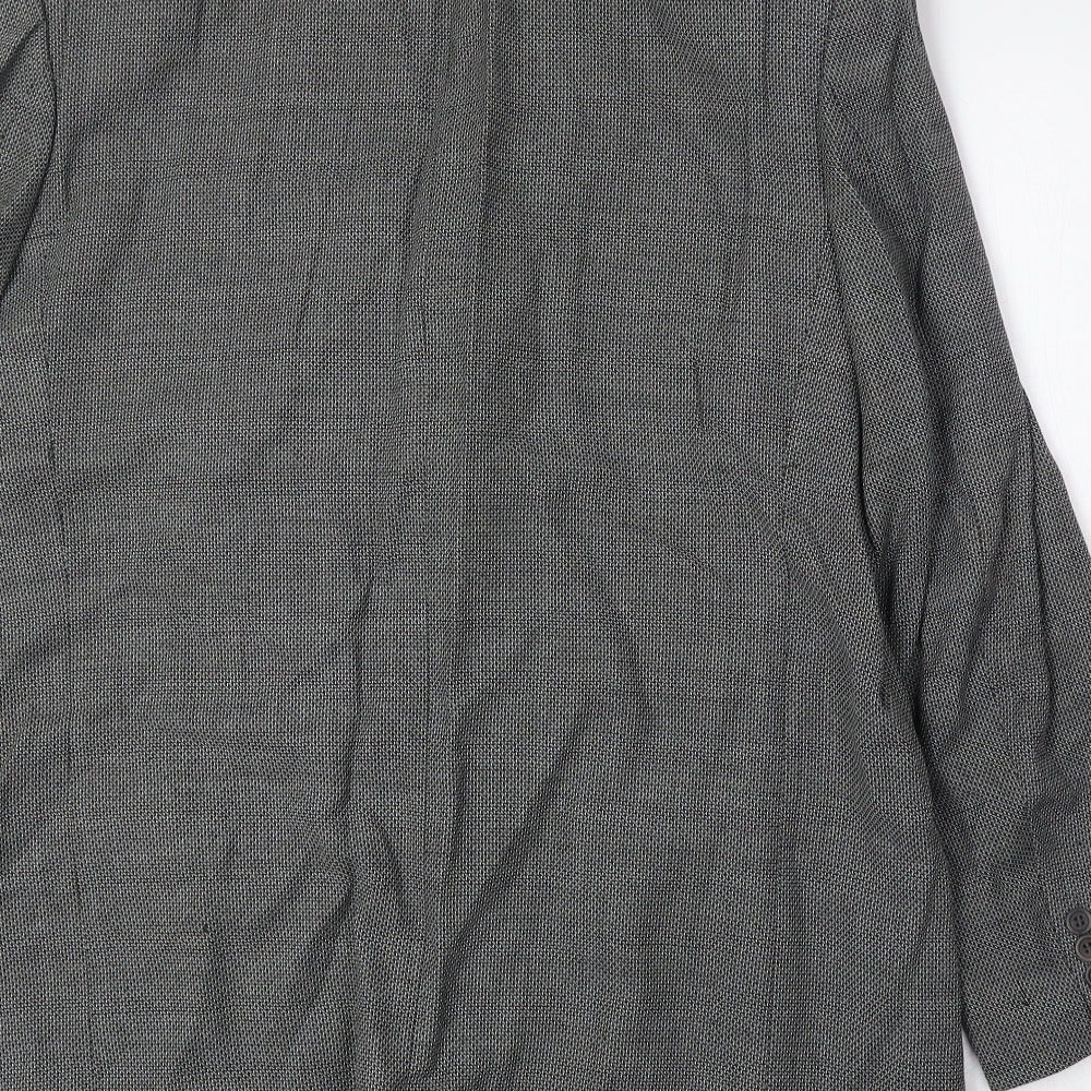 Woolsley Mens Grey Wool Jacket Suit Jacket Size 44 Regular