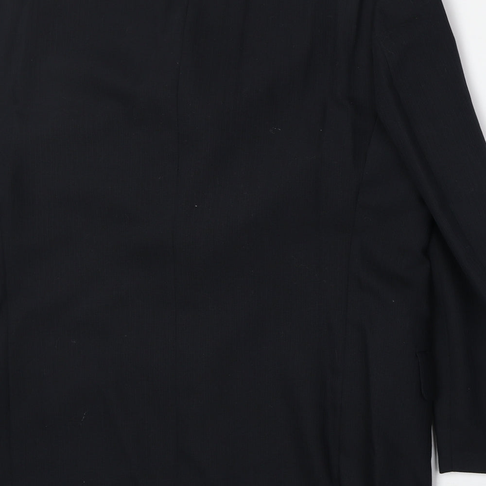 Tom English Mens Black Polyester Jacket Suit Jacket Size 42 Regular