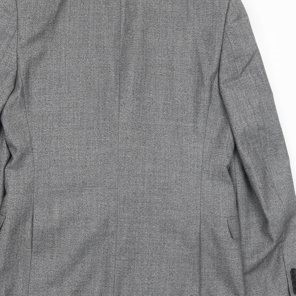 French Connection Mens Grey Wool Jacket Suit Jacket Size 40 Regular